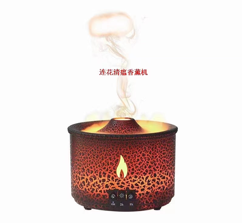 Volcano Humidifier Air Diffuser Wholesale Portable Flame Oil Essential